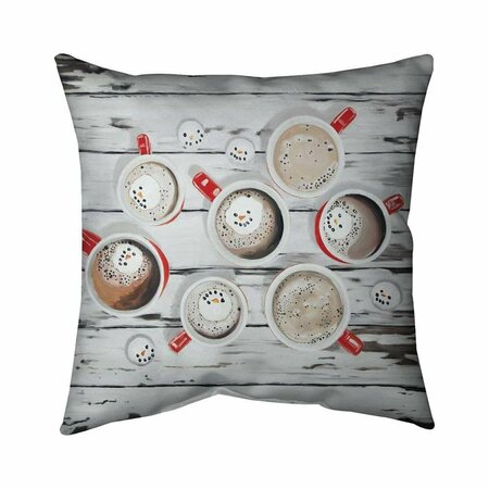 FONDO 20 x 20 in. Holiday Hot Chocolate-Double Sided Print Indoor Pillow FO2792885